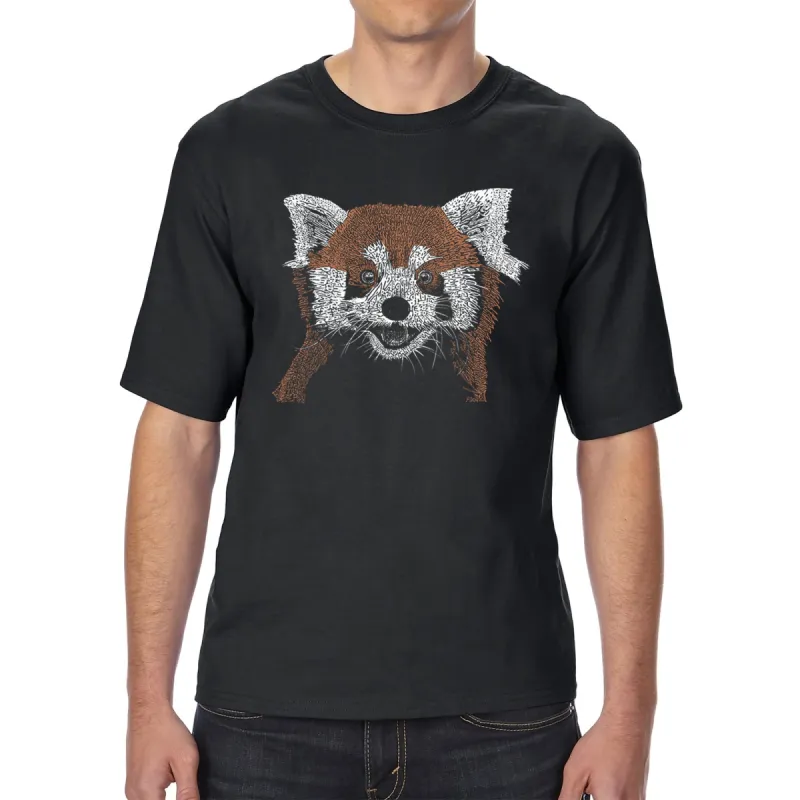 Red panda - Men's Tall Word Art T-Shirt sold by LA Pop Art