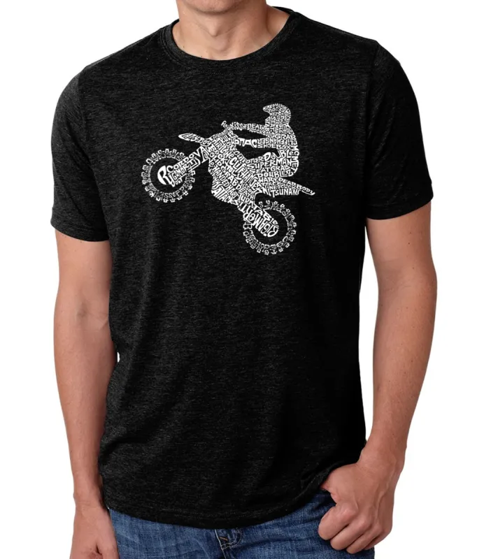 FMX Freestyle Motocross - Men's Premium Blend Word Art T-Shirt sold by LA Pop Art