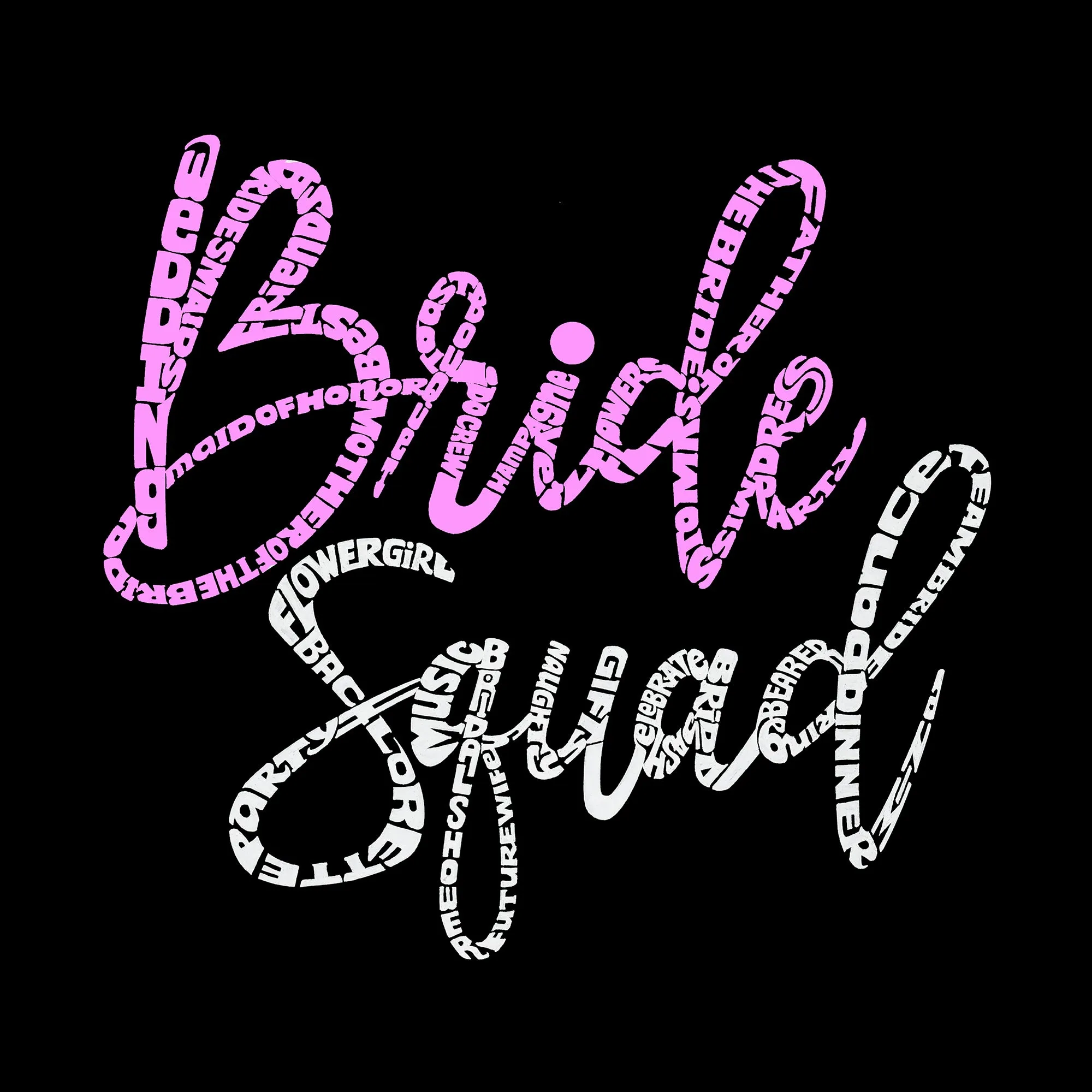 Women's Premium Blend Word Art T-shirt - Bride Squad sold by LA Pop Art product image thumbnail 2