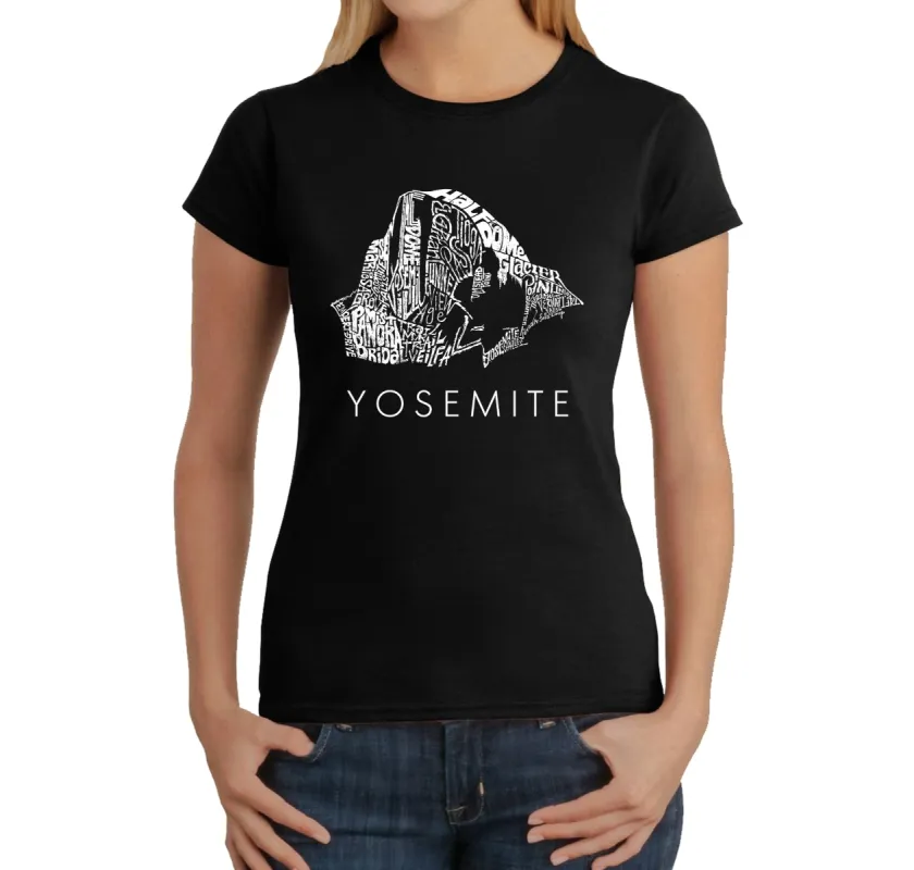 Yosemite -  Women's Word Art T-Shirt sold by LA Pop Art