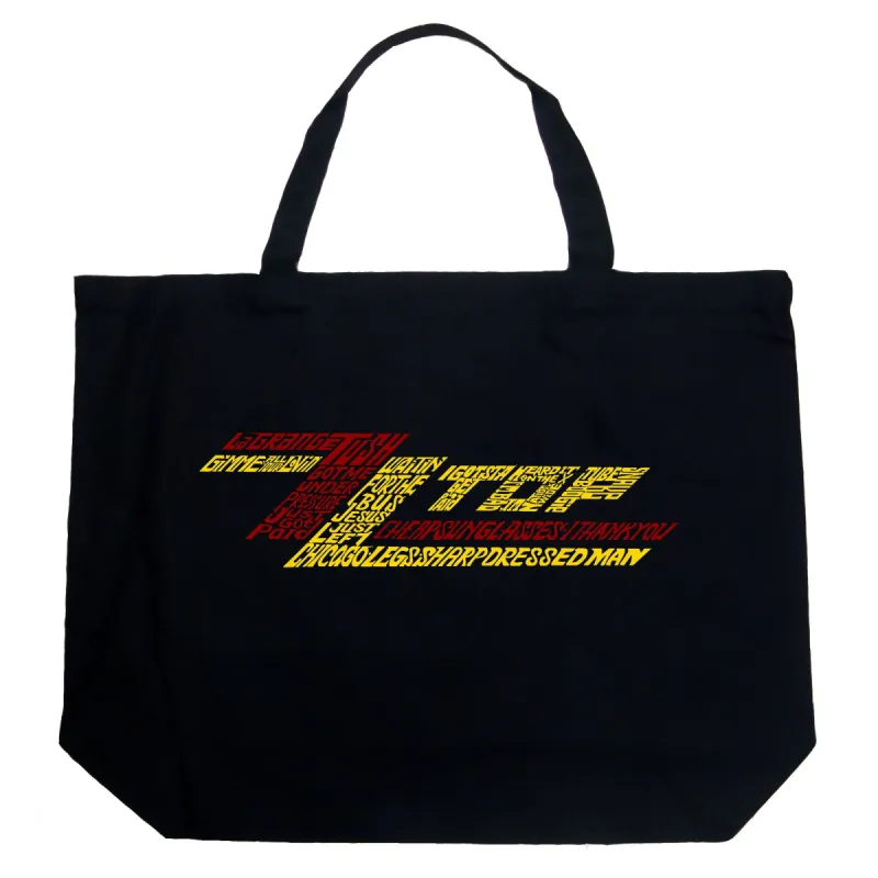 ZZ Top  - Large Word Art Tote Bag sold by LA Pop Art