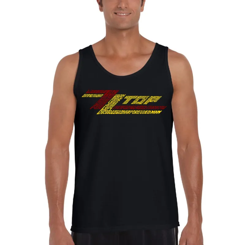 ZZ Top  - Men's Word Art Tank Top sold by LA Pop Art