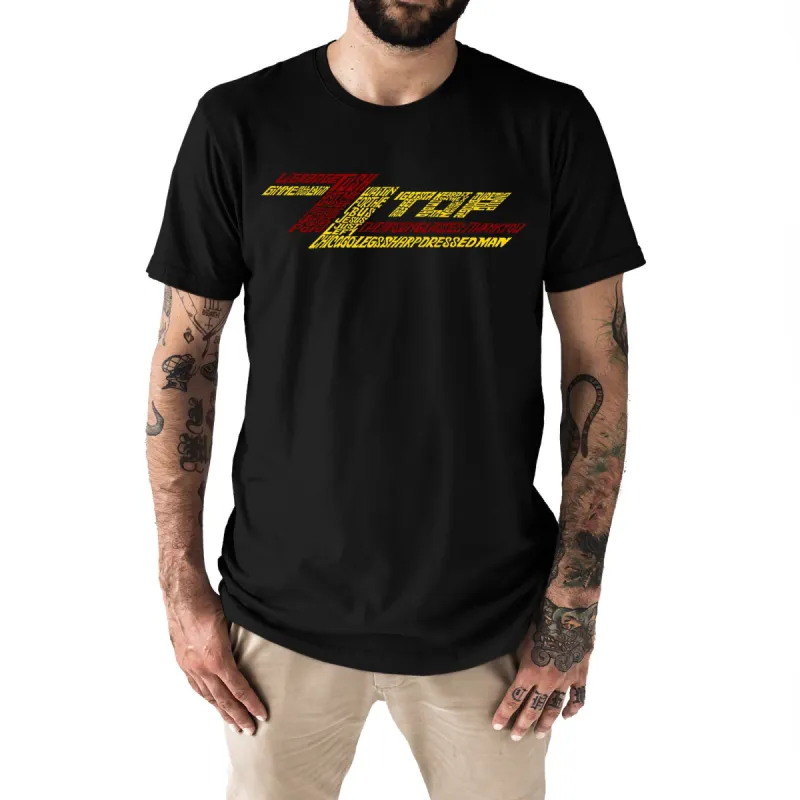 ZZ Top  - Men's Premium Blend Word Art T-Shirt sold by LA Pop Art