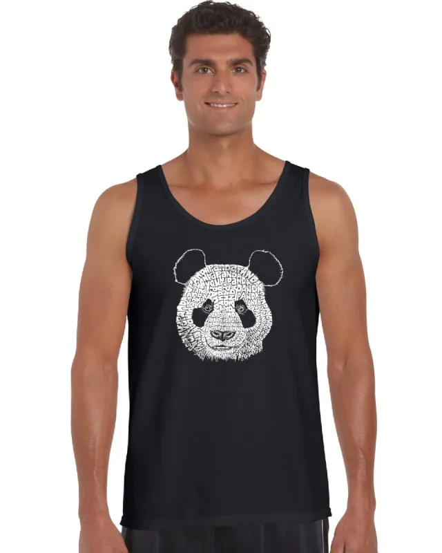 Panda - Men's Word Art Tank Top sold by LA Pop Art