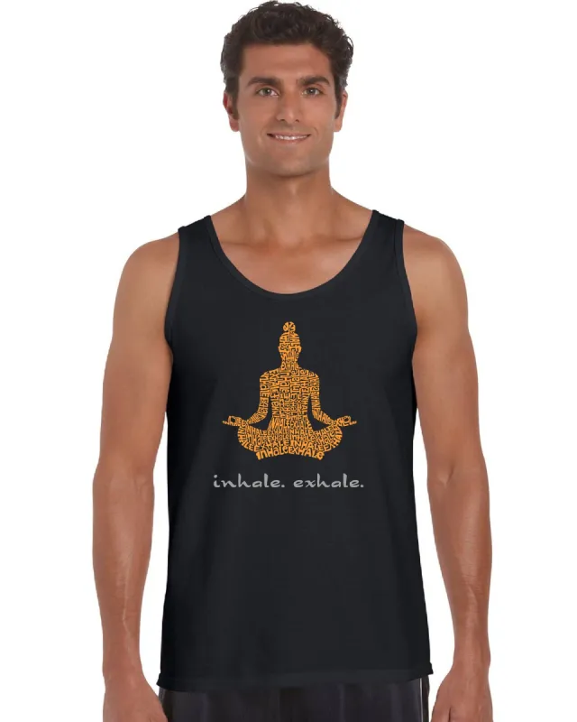 Inhale Exhale - Men's Word Art Tank Top sold by LA Pop Art