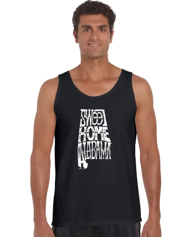Sweet Home Alabama - Men's Word Art Tank Top sold by LA Pop Art