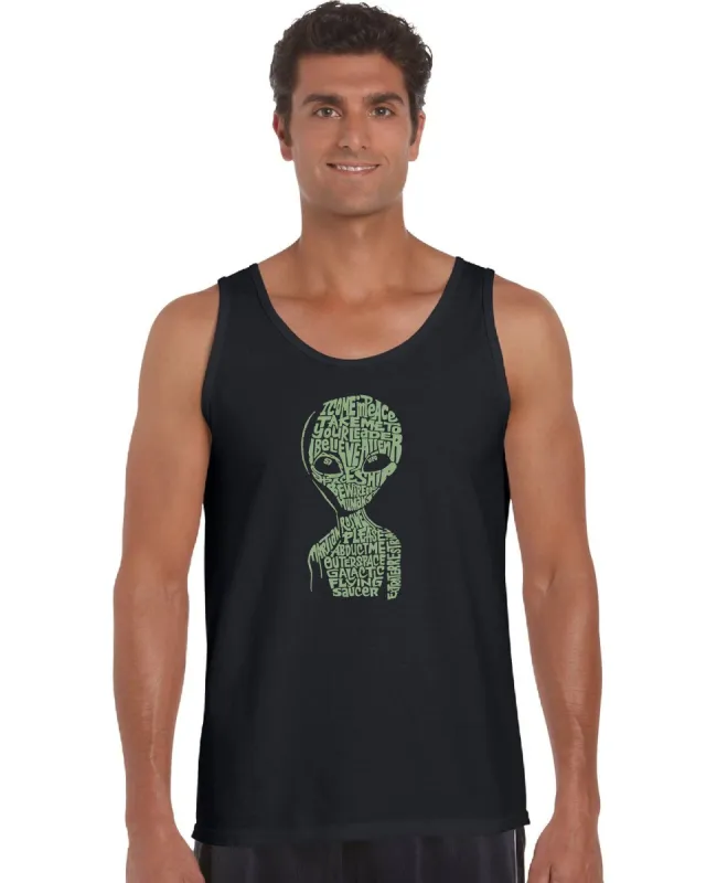 Alien - Men's Word Art Tank Top sold by LA Pop Art