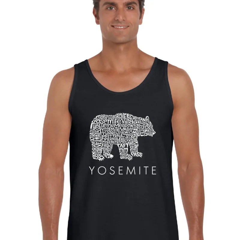 Yosemite Bear -  Men's Word Art Tank Top sold by LA Pop Art