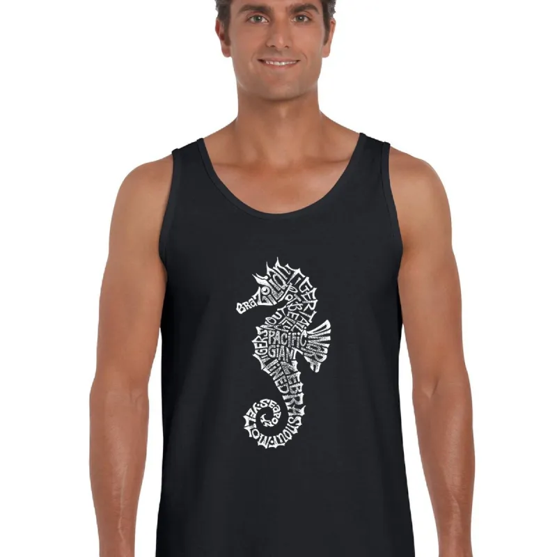 Types of Seahorse -  Men's Word Art Tank Top sold by LA Pop Art