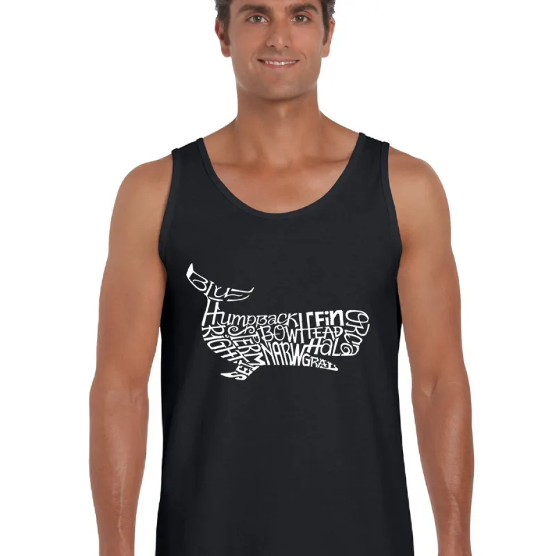 Humpback Whale -  Men's Word Art Tank Top sold by LA Pop Art