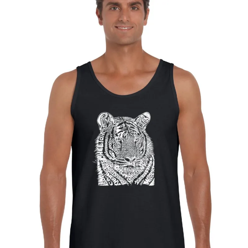 Big Cats -  Men's Word Art Tank Top sold by LA Pop Art