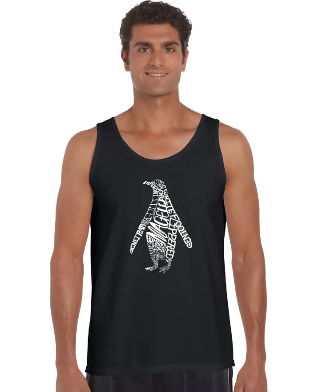 Penguin -  Men's Word Art Tank Top sold by LA Pop Art