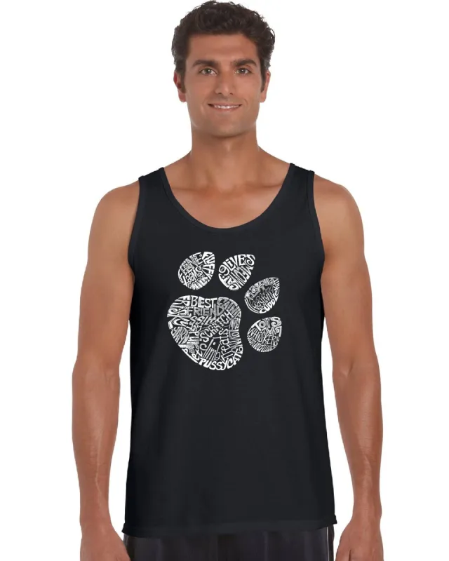 Cat Paw -  Men's Word Art Tank Top sold by LA Pop Art