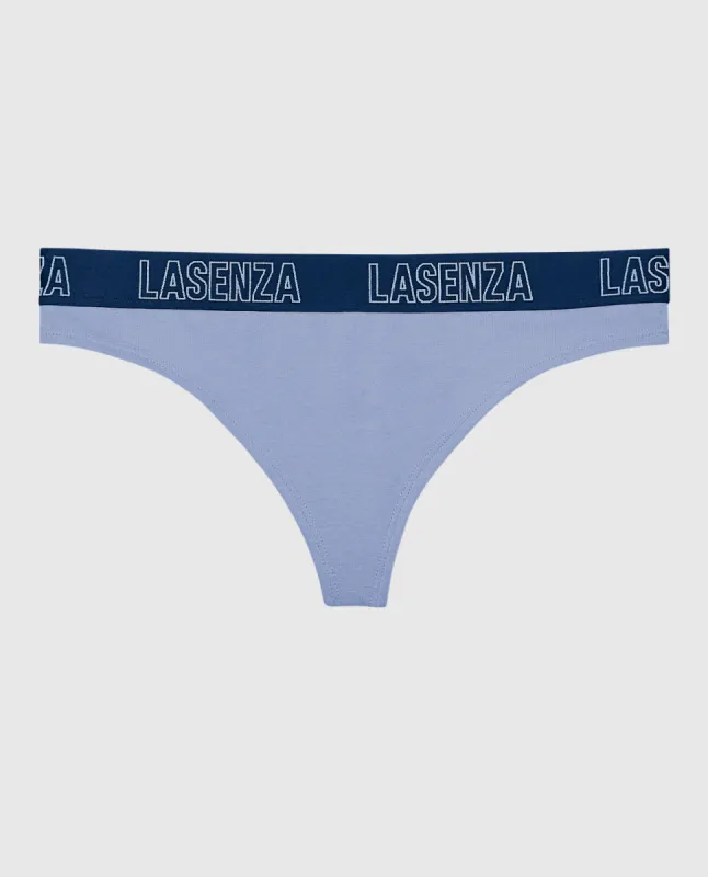 Thong Panty with Logo Band sold by La SENZA