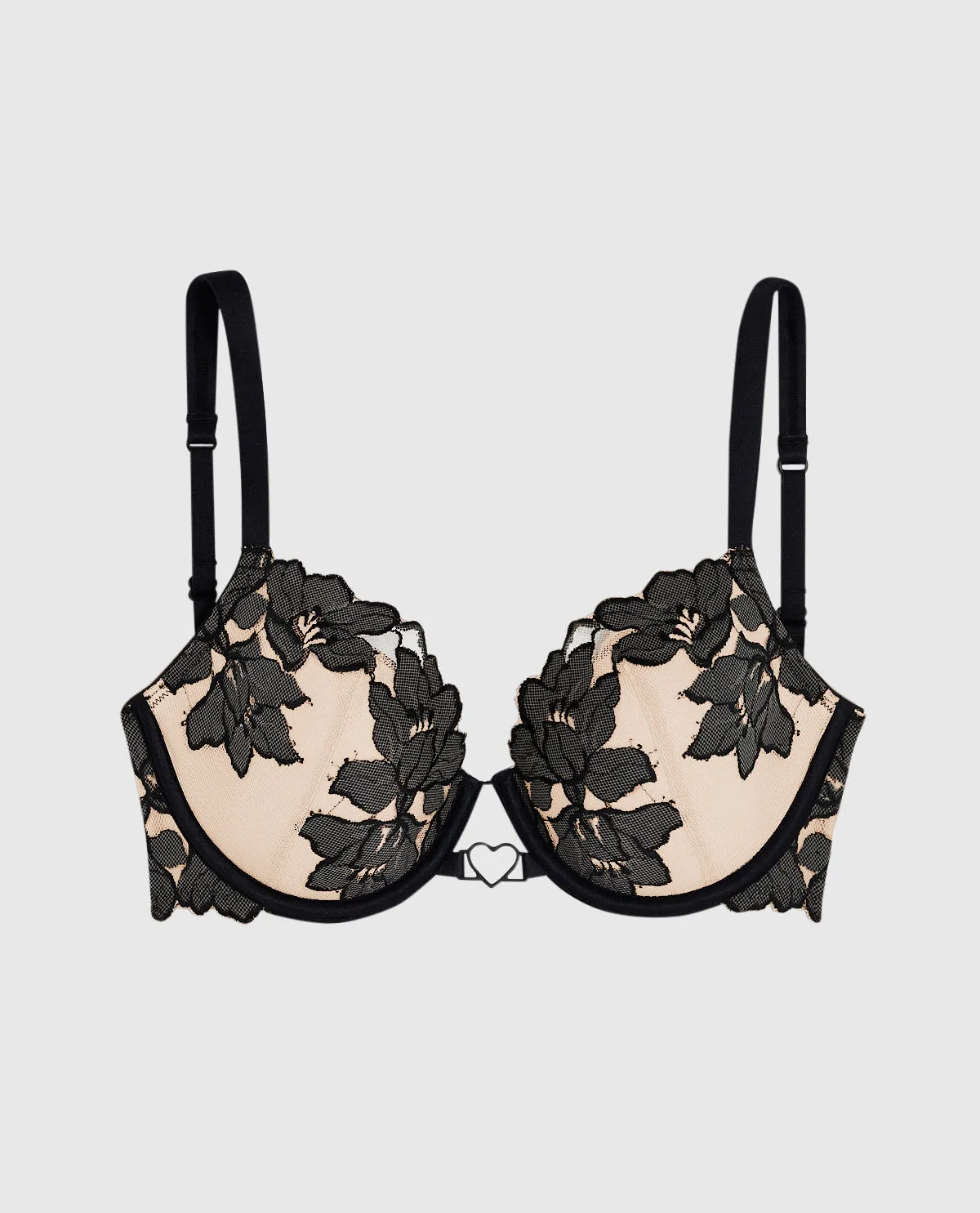 Lightly Lined Full Coverage Bra with Lace Overlay sold by La SENZA