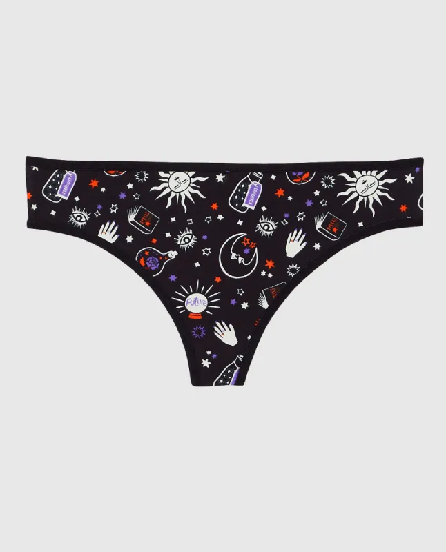 Remix Cotton Thong Panty sold by La SENZA