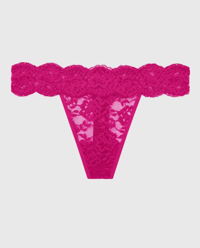 Lace Thong Panty sold by La SENZA