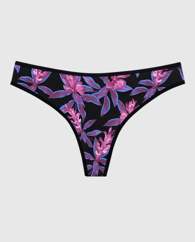 Remix Cotton Thong Panty sold by La SENZA