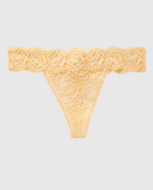 Lace Thong Panty sold by La SENZA