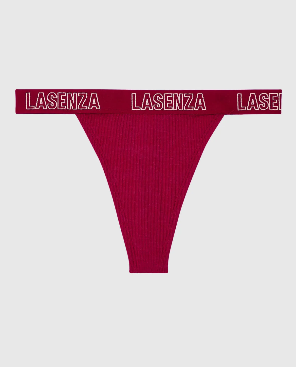 Thong Panty with Logo Band sold by La SENZA