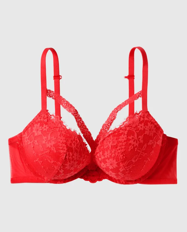 Push Up Bra with Lace Overlay sold by La SENZA