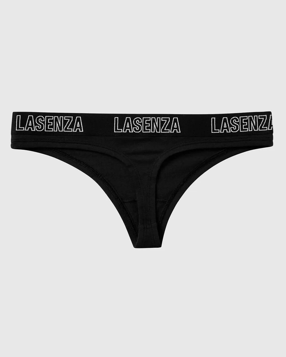 Thong Panty With Logo in Smoulder Black sold by La SENZA product image thumbnail 2