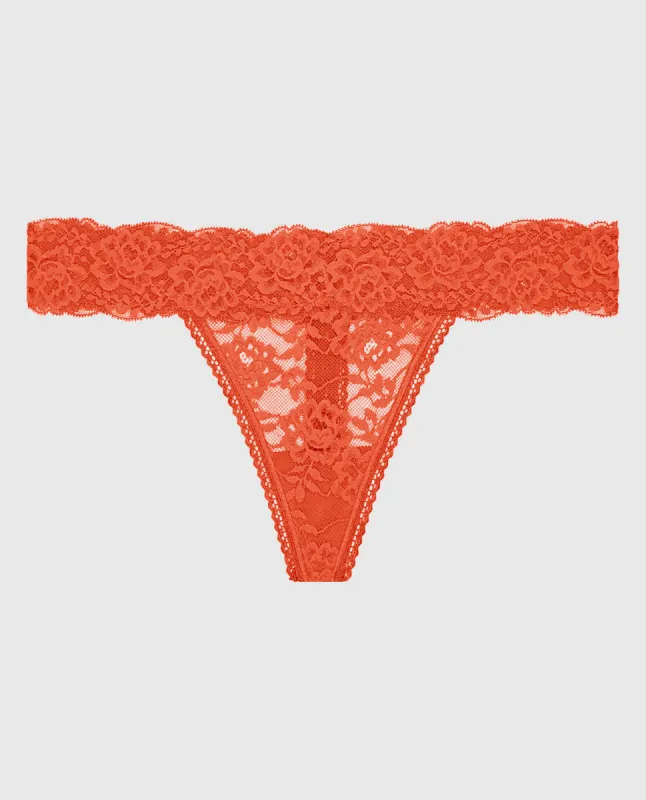 Lace Thong Panty sold by La SENZA