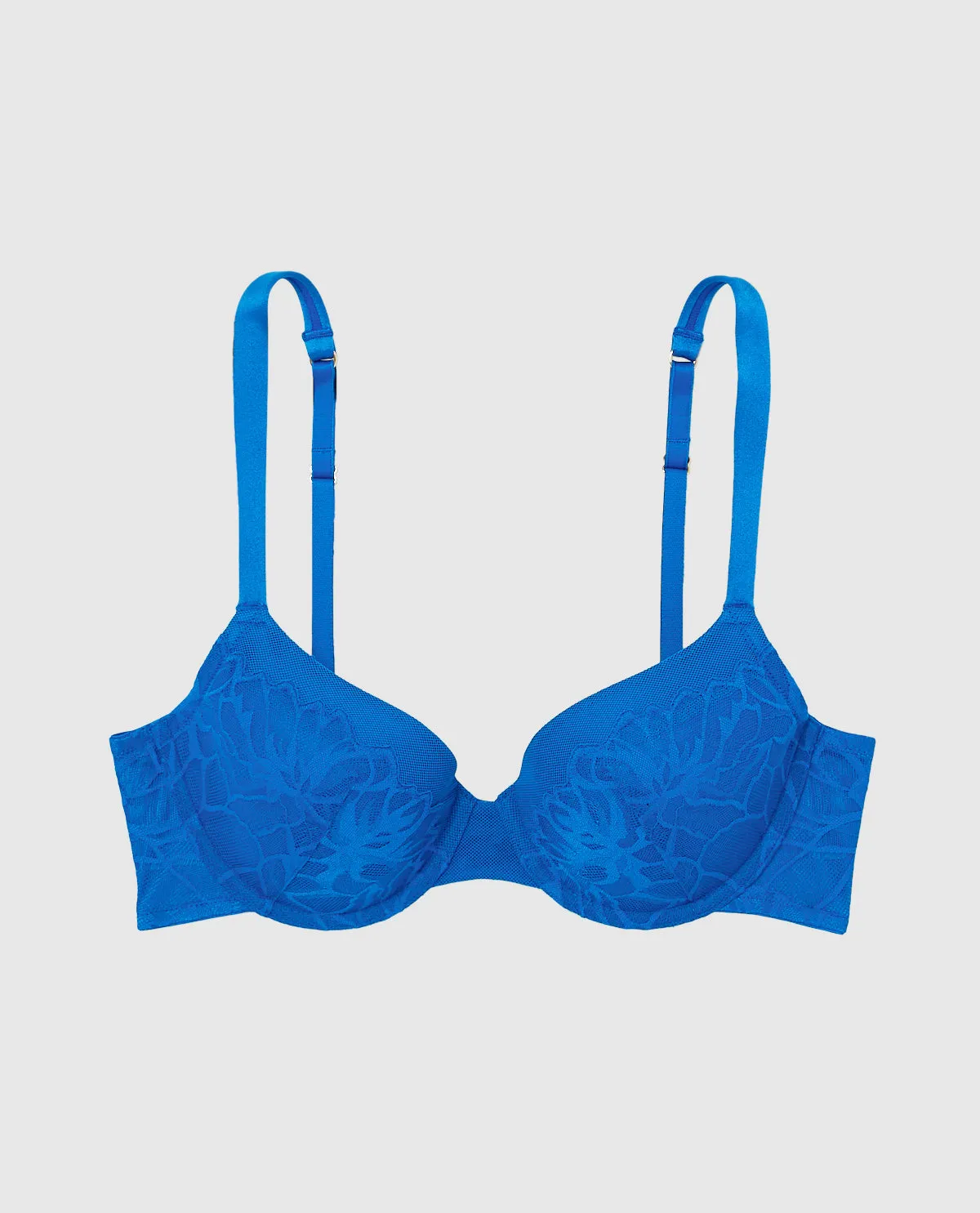 Lightly Lined Full Coverage Bra with Lace Overlay sold by La SENZA