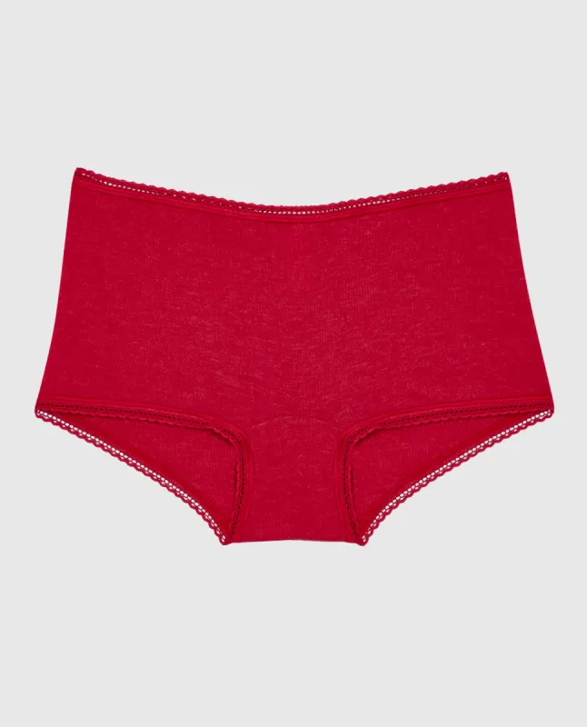 Boyshort Panty with Picot Trim sold by La SENZA
