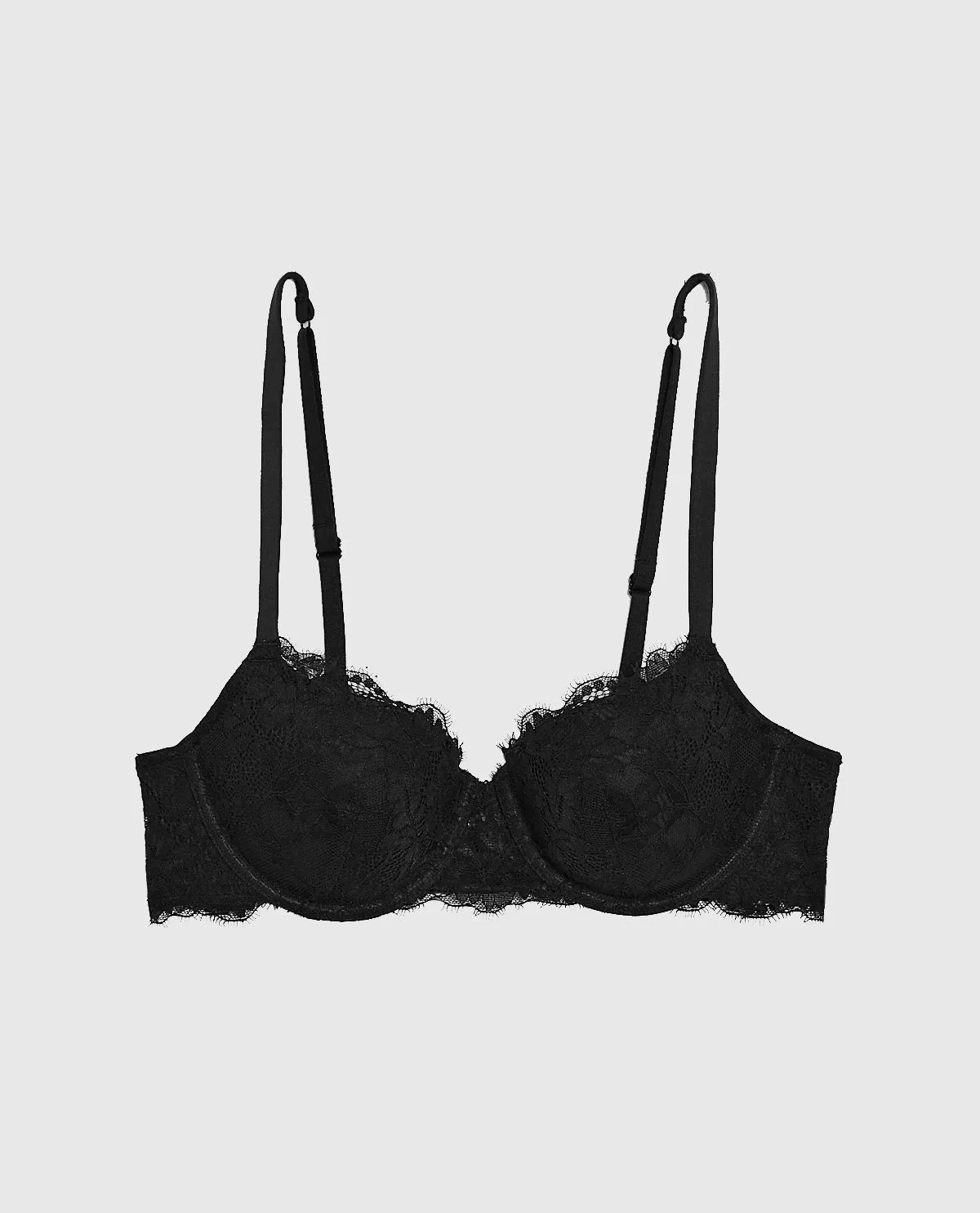 Lightly Lined Balconette Bra in Smoulder Black sold by La SENZA
