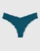 Lace Trim Thong Panty sold by La SENZA
