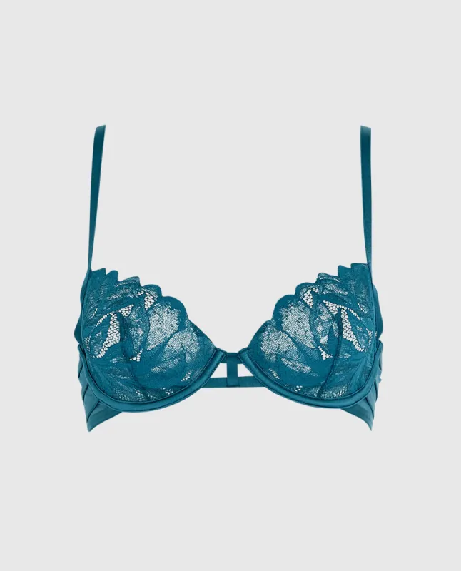 Unlined Demi Lace Bra sold by La SENZA