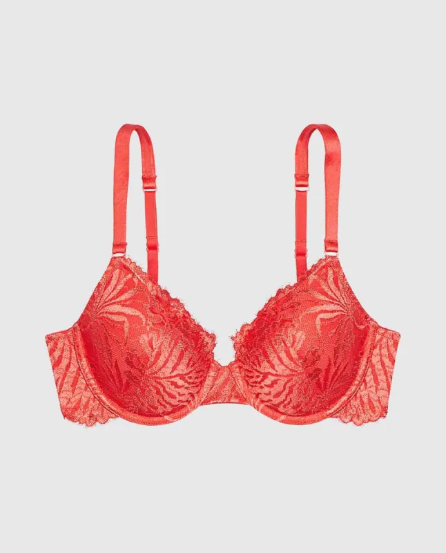 Lightly Lined Full Coverage Bra with Allover Lace sold by La SENZA