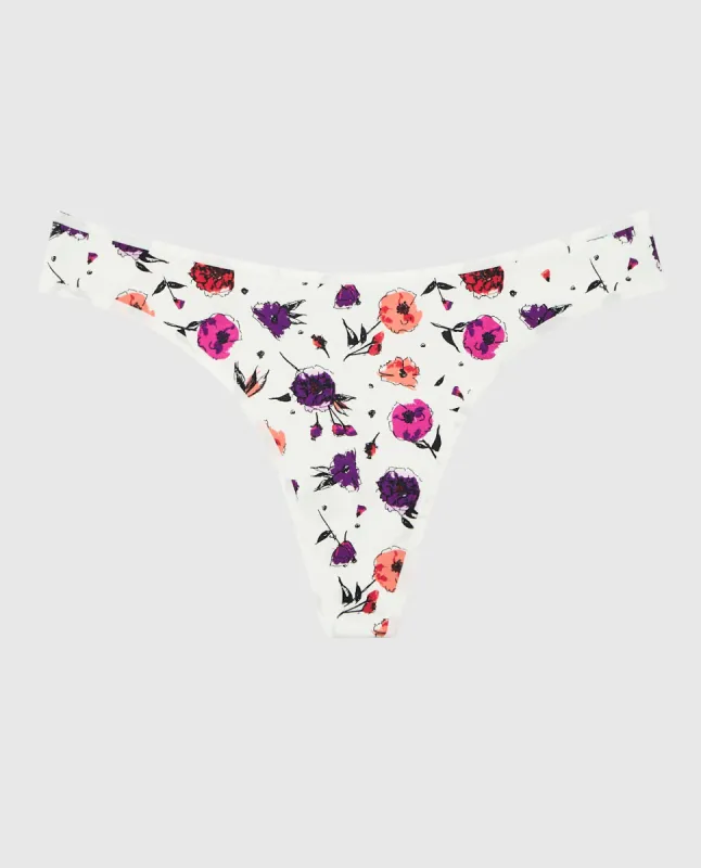 Remix Cotton Thong Panty sold by La SENZA