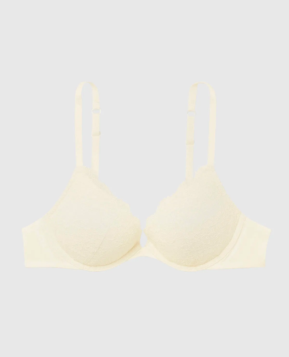 Push Up Plunge Bra with Lace Overlay sold by La SENZA