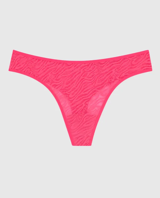 Mesh Thong Panty sold by La SENZA