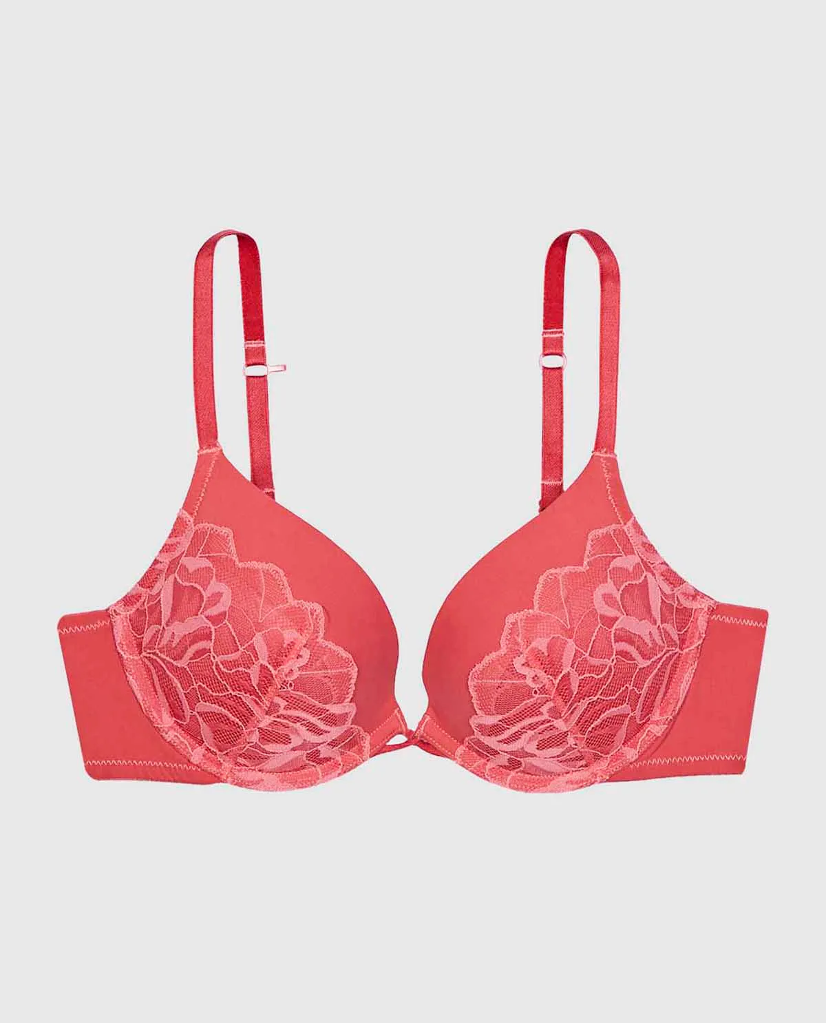 Push Up Plunge Bra with Lace Overlay sold by La SENZA