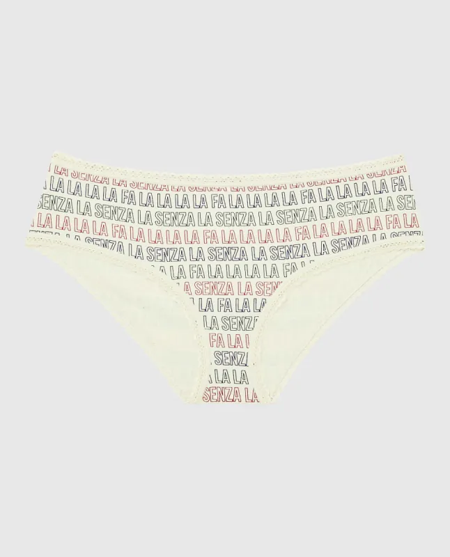 Remix Cotton Hipster Panty sold by La SENZA