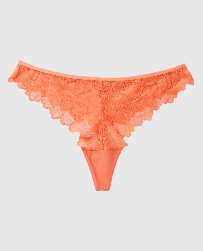 Lace Thong Panty sold by La SENZA