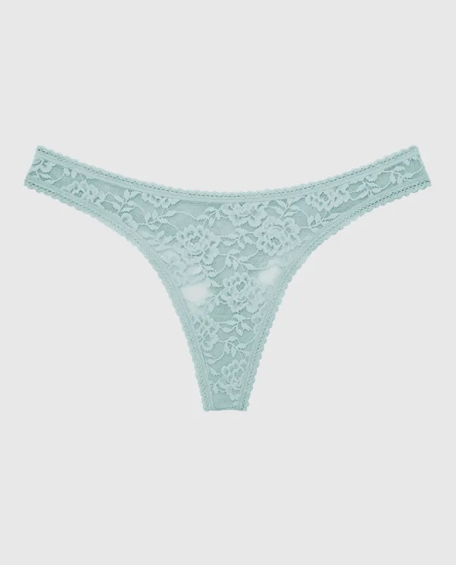Thong Panty with Picot Trim sold by La SENZA