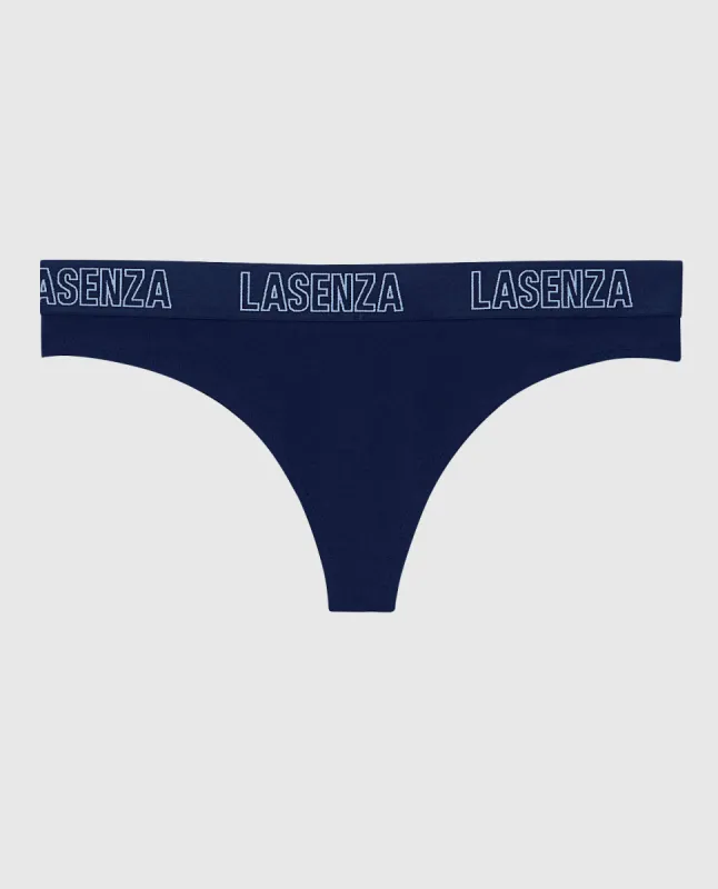 Thong Panty with Logo Band sold by La SENZA