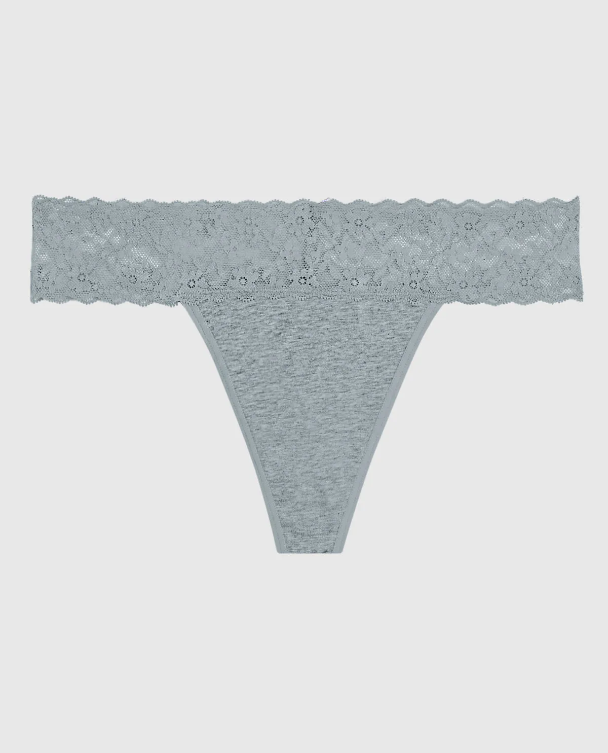 Everyday Thong Panty with Lace Trim sold by La SENZA