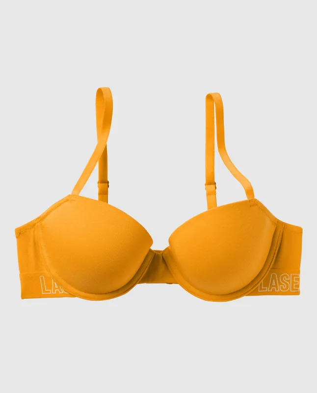 Remix Cotton Lightly Lined Demi Bra sold by La SENZA