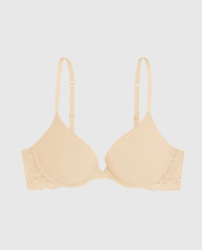 Smooth Push Up Plunge Bra with Lace Wing sold by La SENZA