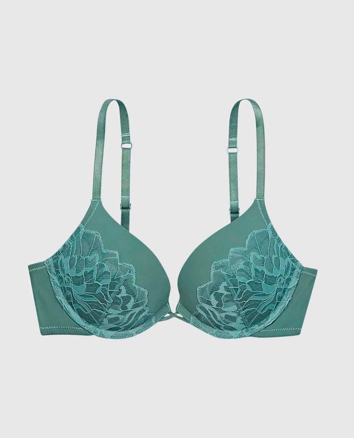 Push Up Plunge Bra with Lace Overlay sold by La SENZA