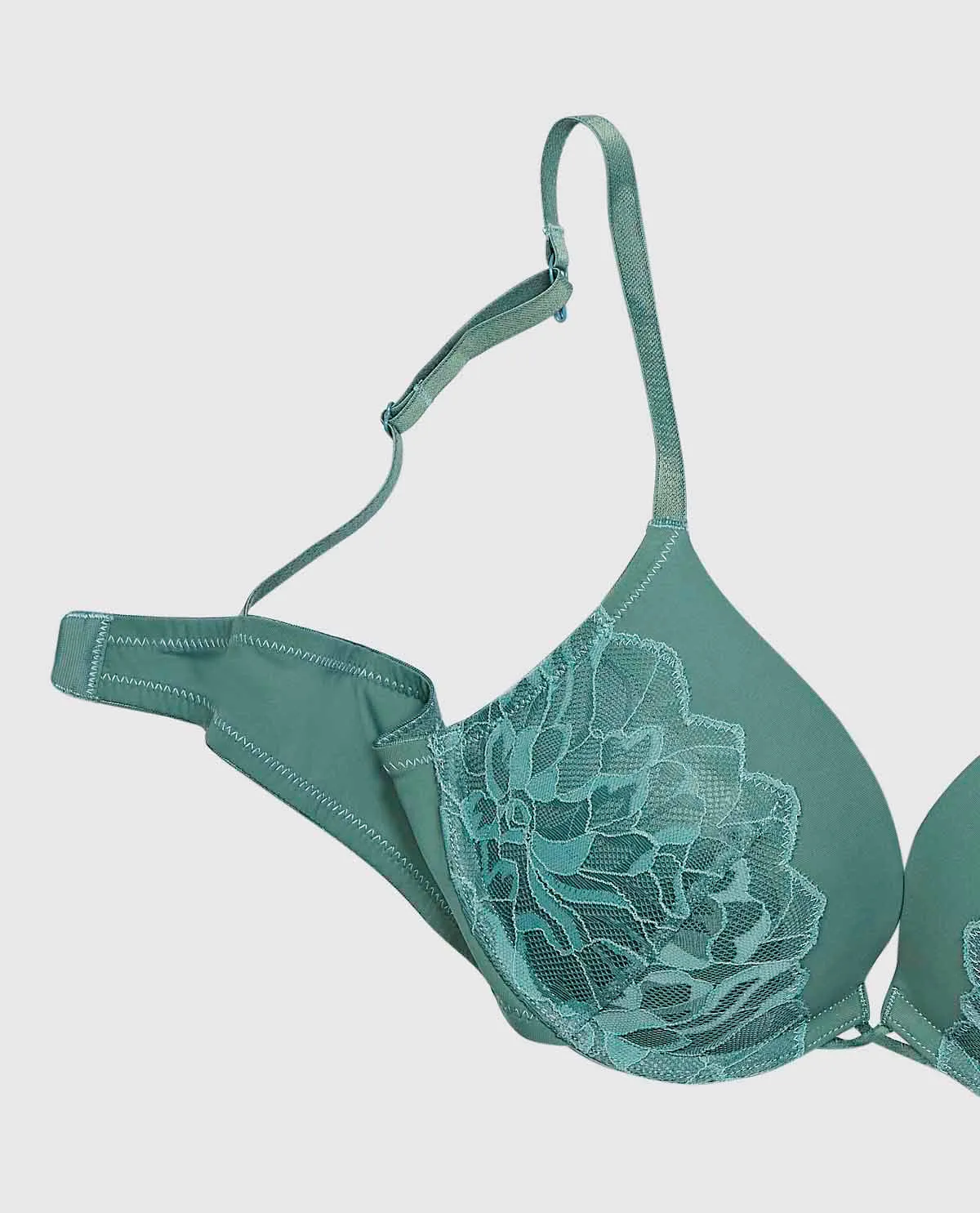 Push Up Plunge Bra with Lace Overlay sold by La SENZA product image thumbnail 2