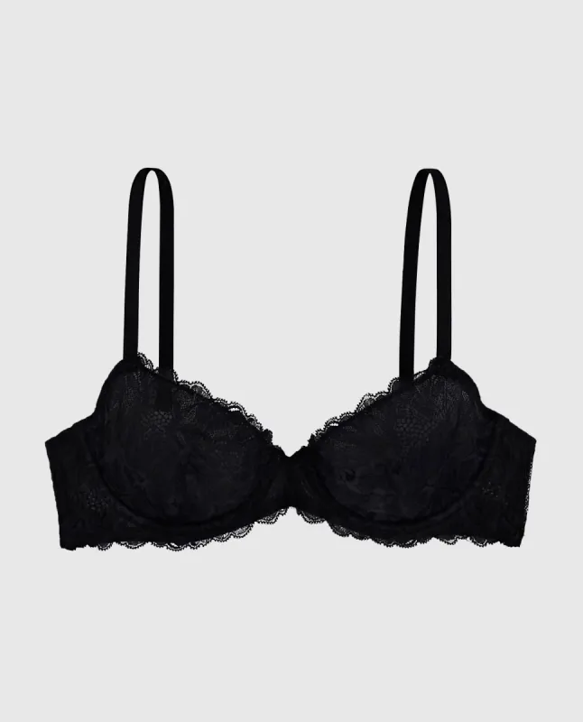 Unlined Demi Bra with Allover Lace sold by La SENZA