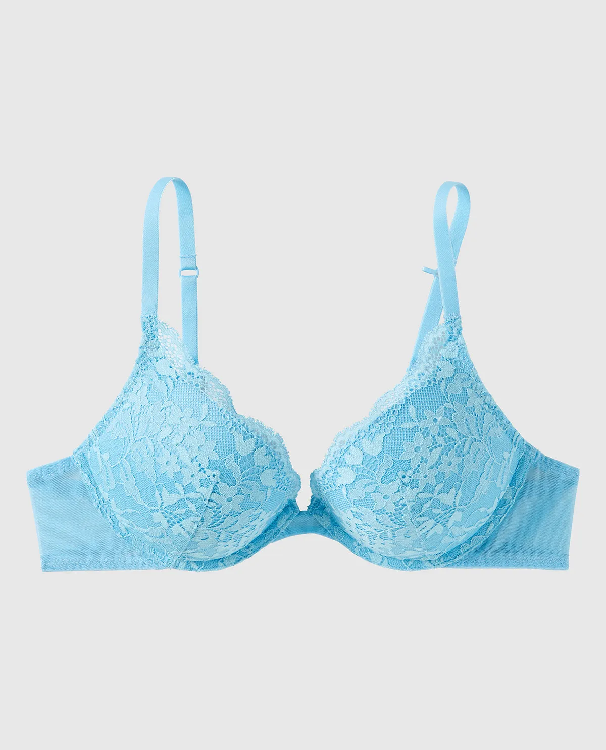 Push Up Plunge Bra with Lace Overlay sold by La SENZA