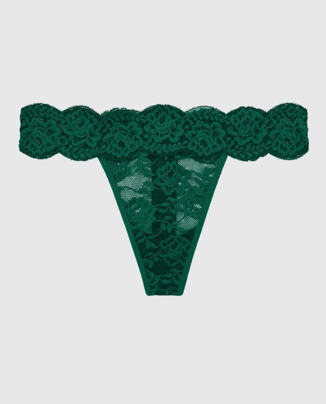 Lace Thong Panty sold by La SENZA