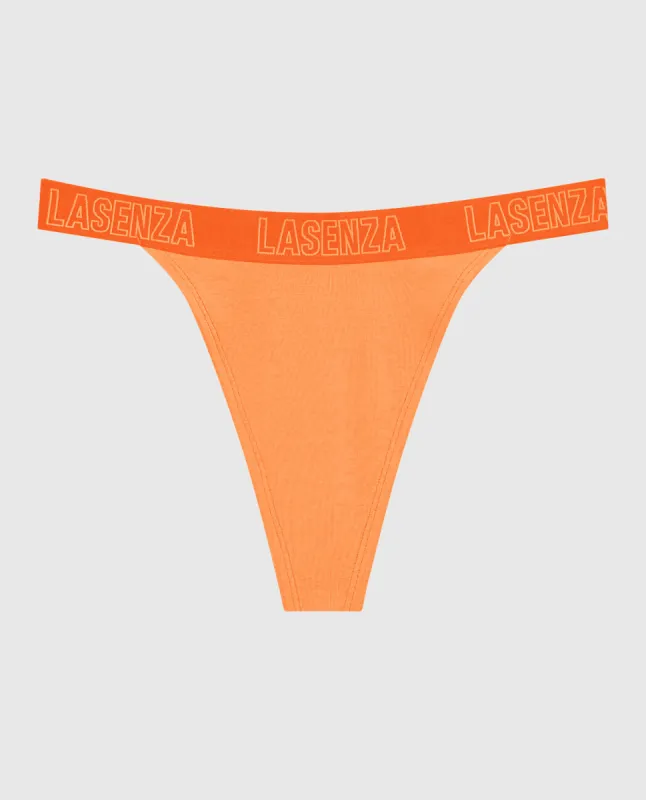 Thong Panty with Logo Band sold by La SENZA